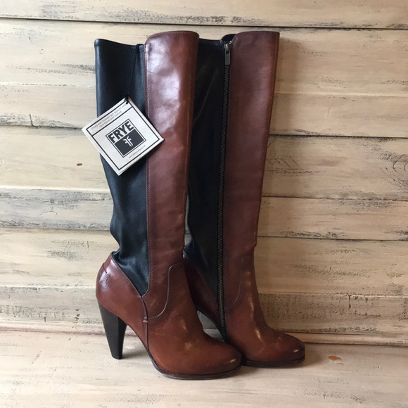 frye two tone boots